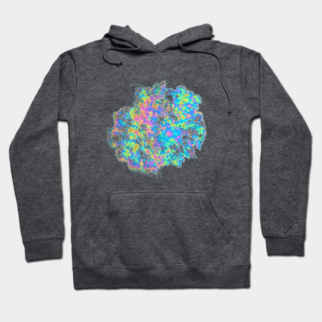 Holographic Fireball Hoodie by dinaaaaaah